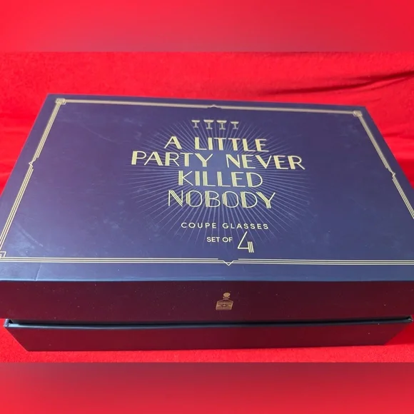 A Little Party Never Killed Nobody Coupe Glasses - Blue