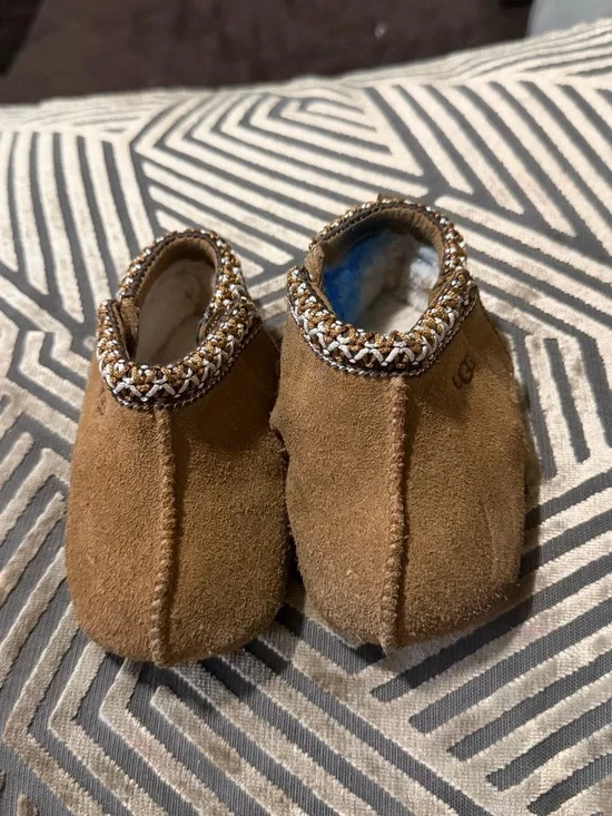UGG Chestnut Suede Infant Moccasin Booties
