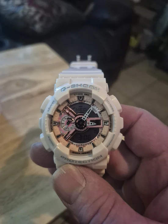 G-SHOCK Pink and Rose Gold Sport Watch - Durable Digital-Analog Wearable