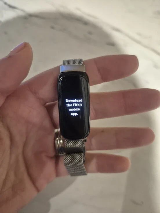 Fitbit Fitness Tracker with Mesh Band - Silver