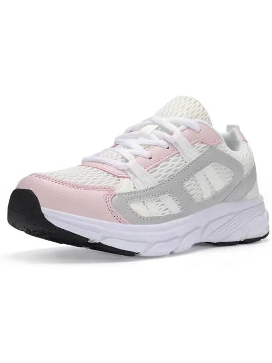 Women's Pink White Walking Shoes Comfortable Running Casual Tennis Sneakers
