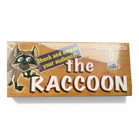 Raccoon Spring Jump Animal with Realistic  synthetic Fur Magician Magic Tricks