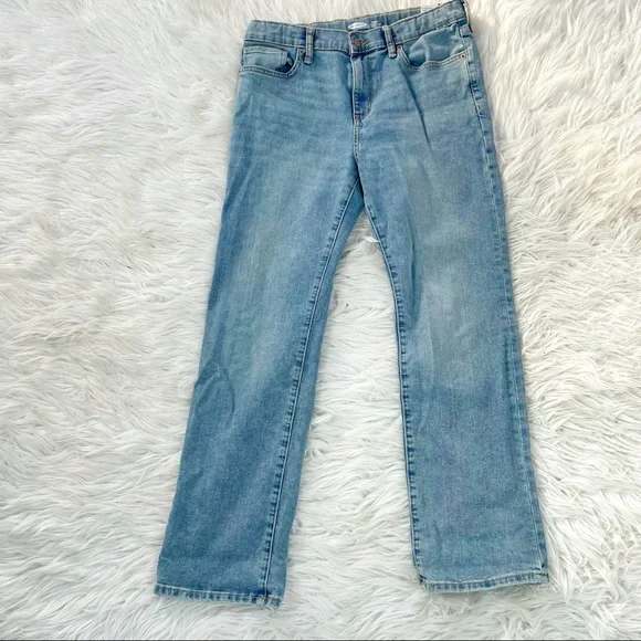 Old Navy Built-In Flex Straight Jeans For Boys Husky 14