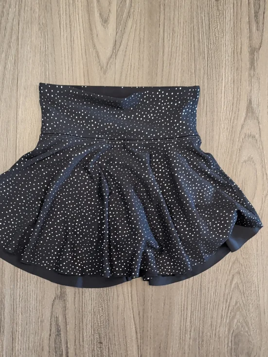 Old Navy Powersoft Black Polka Dot Active Skirt