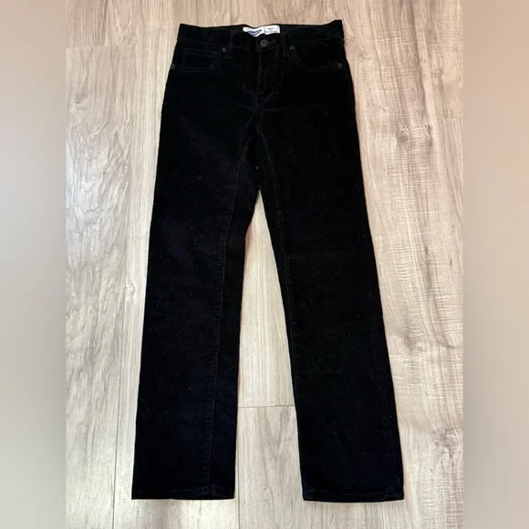 Old Navy Girls' Black Karate Slim Trousers, Size 10 Built In Flex Max