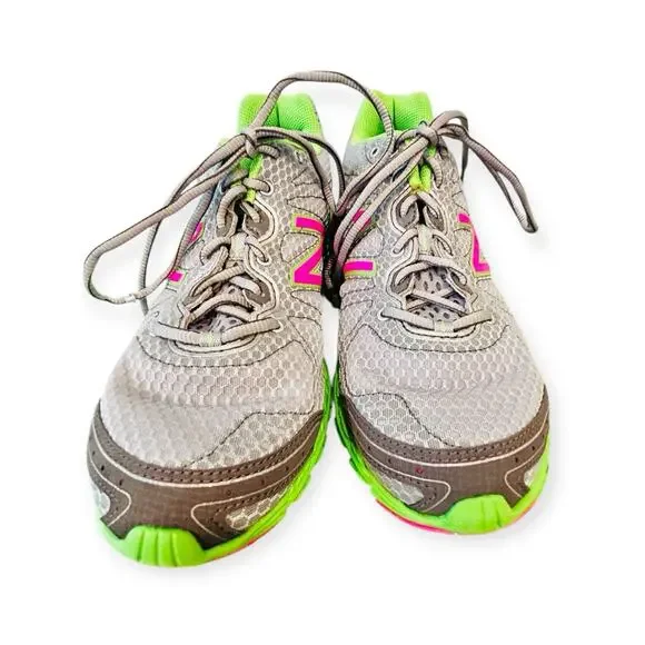 New Balance 590 V2 Running Shoes - Silver/Lime/Pink - Women’s 11