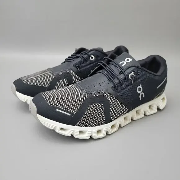 ON Cloud 5 Combo Black Alloy Shoes Sneakers Womens 7.5 Running Athletic 79 9884