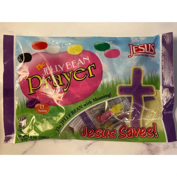 Scripture Candy The Jelly Bean Prayer Jesus Saves 17 Packets 8.5oz Bag New