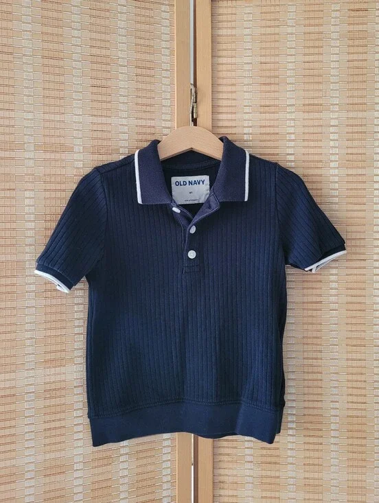 Old Navy Navy Polo with White Trim for Kids