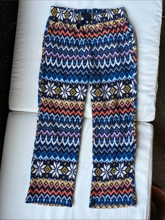 Old Navy Kids Cozy Patterned Pajama Bottoms - Navy, Blue, Pink, Yellow