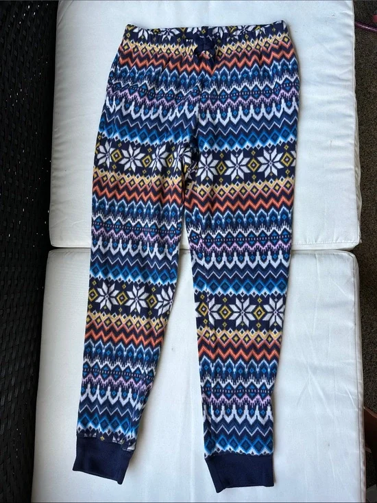 Old Navy Navy Multi Geo-Patterned Kids Pajama Bottoms
