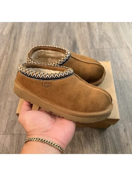 UGG Toddlers Tasman II Slip On Chestnut Slippers 1019066T Size 12