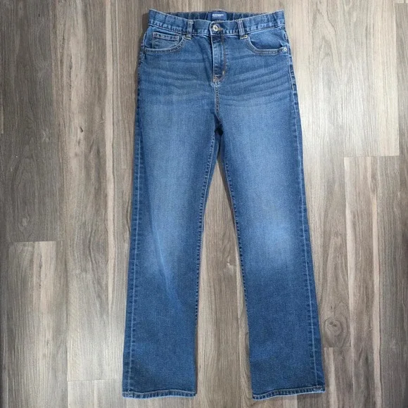 Old Navy Boys Straight‎ Leg Jeans Medium Wash Size 18 Regular Denim Pants