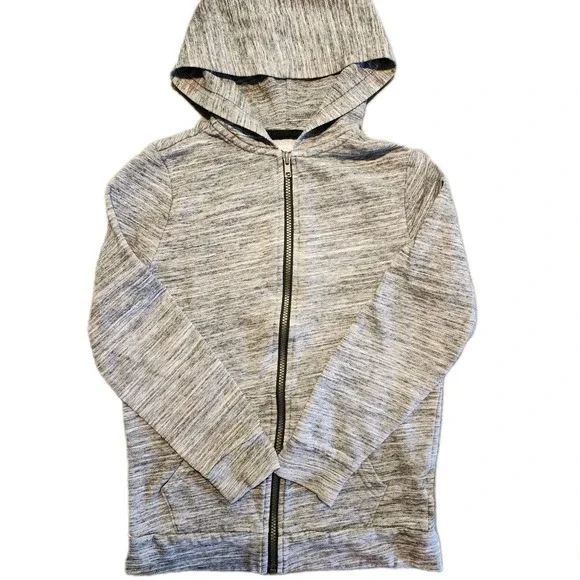 Old Navy Kids Size Large (10-12) Gray Uniform Zip Hoodie Zipper ..‎ NWT