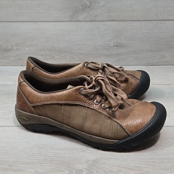 Keen Women Presidio Brown Leather Shoes Sneakers Boots Sz 9