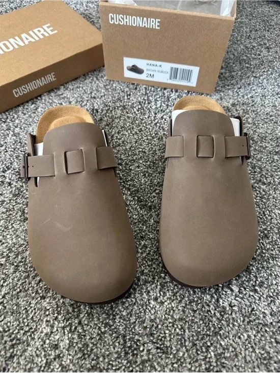Cushionaire Kids Brown Slip-On Clog - Comfortable Everyday Shoe
