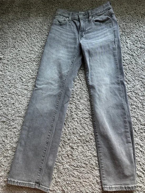 Old Navy Kids Gray Straight-Leg Jeans