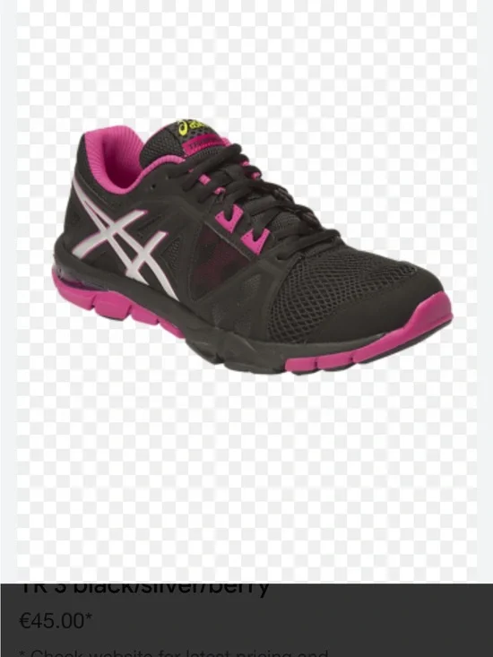 ⭐️NIB⭐️Asics Women's Gel-Craze Size 8 Black and Berry Athletic Running Shoe