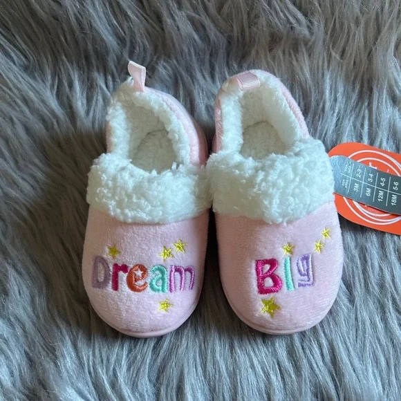 Wonder Nation Slippers Toddler Girl Size 5 