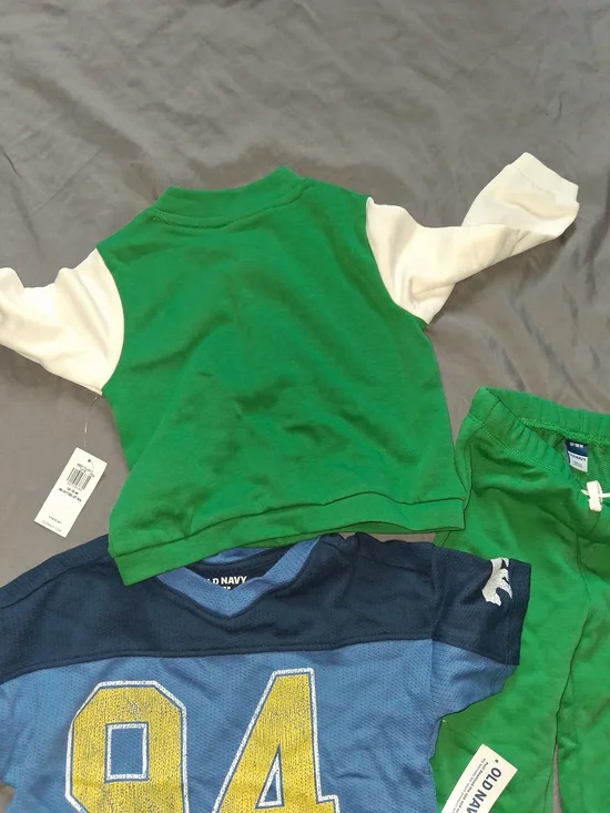 Old Navy Green & White Boys' Dino Jacket with Green Joggers