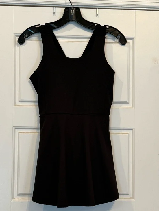 Old Navy Active Powersoft Black Sleeveless Fit-and-Flare Dress