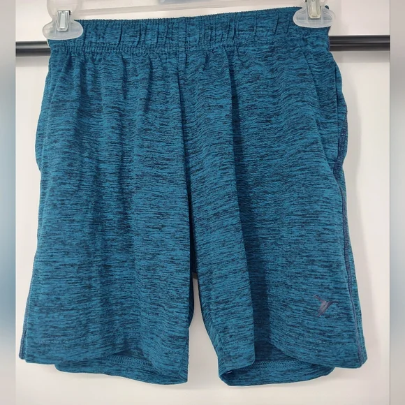 Old Navy Active Kids Blue Heathered Athletic Shorts Size Small 6/7