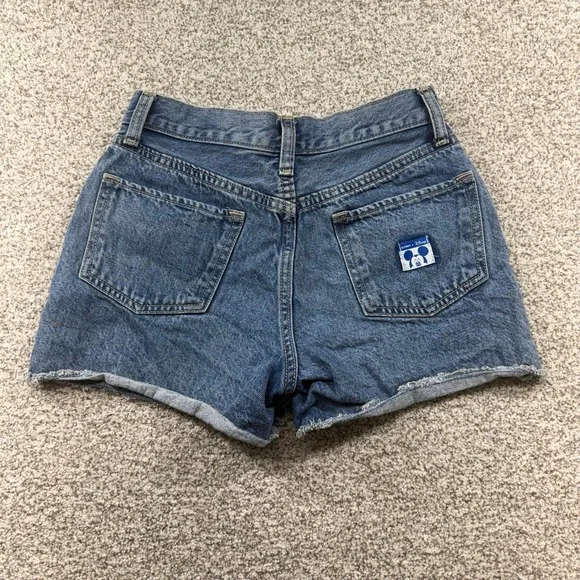Girls Youth Old Navy x Disney High-Rise Cut Off Blue Denim Jean Shorts Size 12
