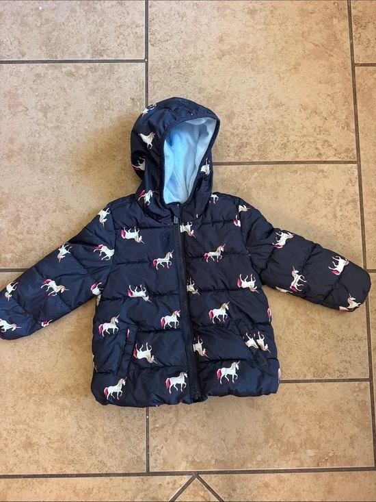 Old Navy 3T unicorn winter jacket