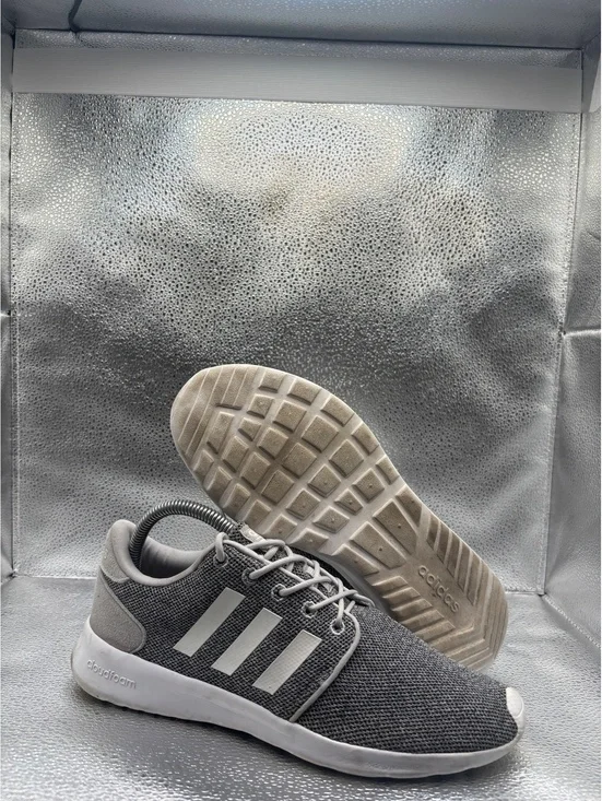 Adidas cloud foam QT racer grey white