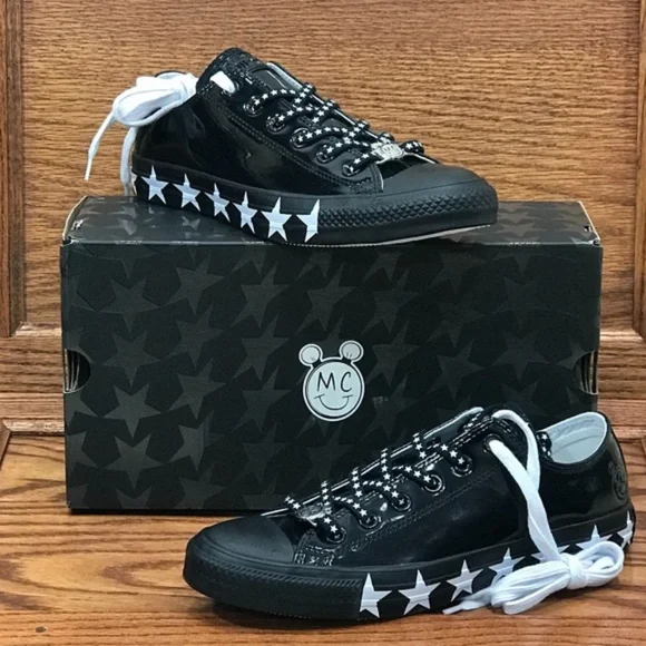 Converse Miley Cyrus Ox Black White Shoes‎