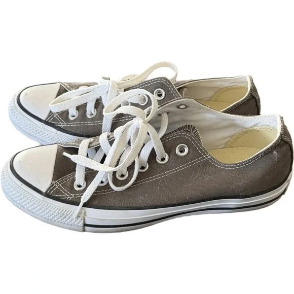 Converse All Star Low Top Sneakers Women's 7.5 Men's 5.5 Charcoal Gray Canvas
