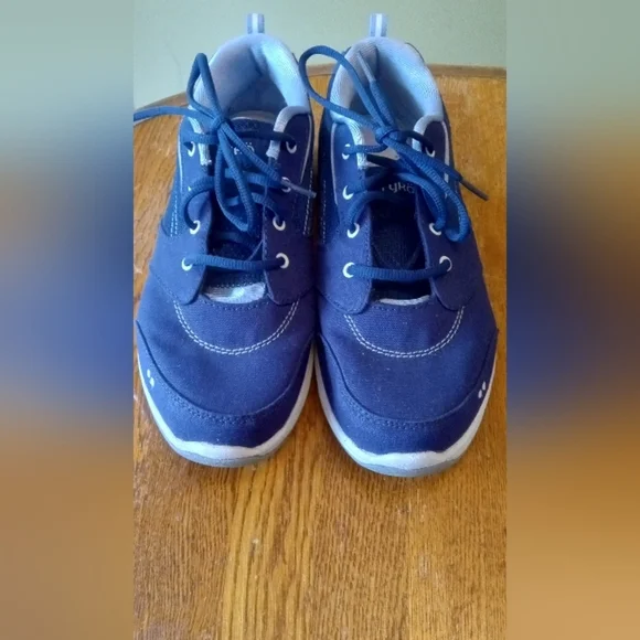 Ryka Blue Sneakers Classic Lace-Up Design