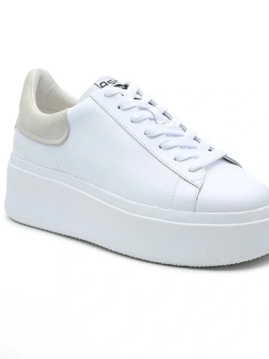 Ash Moby Strass Leather Sneaker Chunky Platform Women's White Size 41 / 10