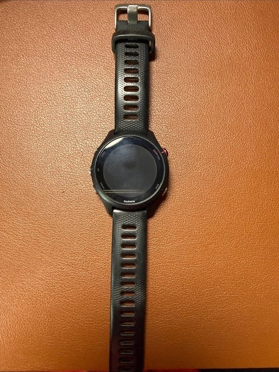 garmin Black Fitness GPS Watch with Textured Strap