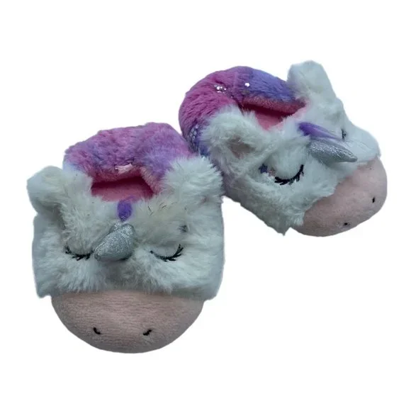 Unicorn Faux Fur Toddler 5‎ NWOT Pull On Slipper SG Footwear