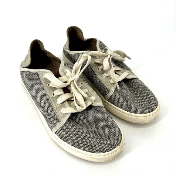 OluKai Pehuea Li Convertible Sneakers Women's 9‎ Grey Mesh Lace Up Comfort Shoes