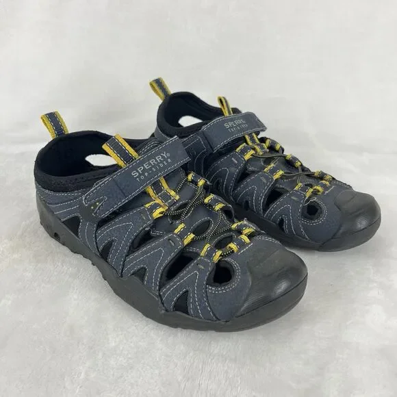 Sperry Top-Sider Sandals Boys Sz 3M Navy Wet Tech Fish Hiking Waterproof Sports