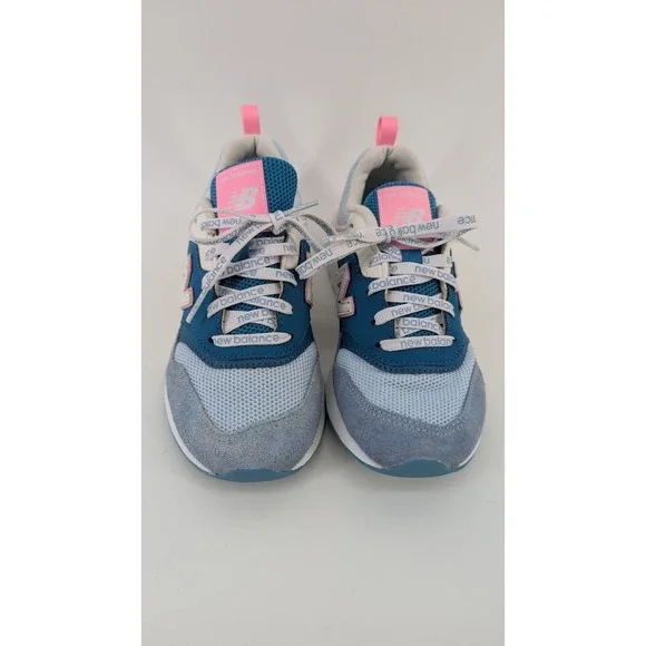 New Balance 997H Kids Blue Pink Suede Mesh Sneakers Shoes Size 1 PJ997HCV