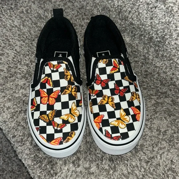 Vans slip ons little girls size 12