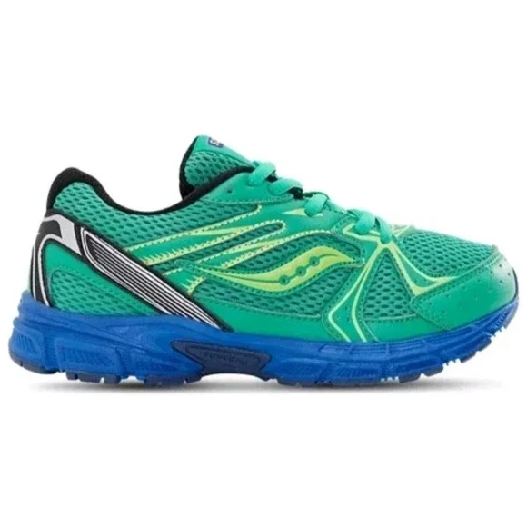 Saucony Ride Millennium KDZ Green Blue Unisex Kids Size 5 Running Shoes  NEW