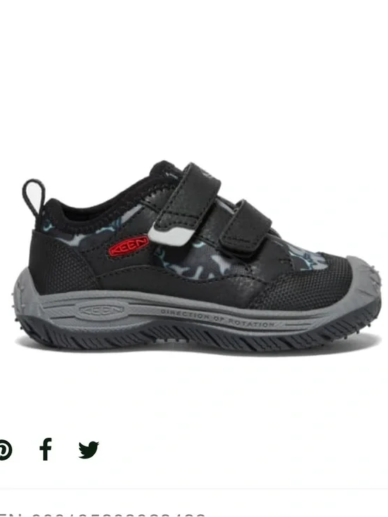 Keen Speed Kids Easy Closure Shoes  Black / Camo - Outdoor / HIking 8