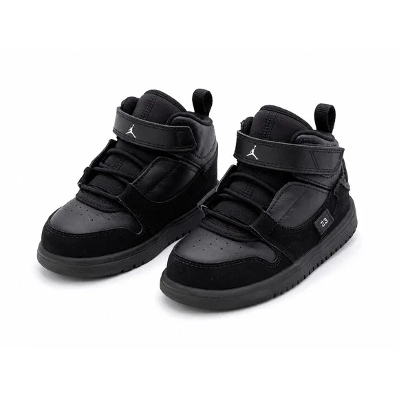 Jordan Fadeaway Black High Top Toddler Shoes Size 7C Hook Loop A01332-003 Infant