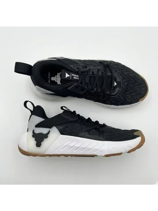Under‎ Armour Project Rock Training Shoes 3026536-001 Black KIDS YOUTH 4Y School