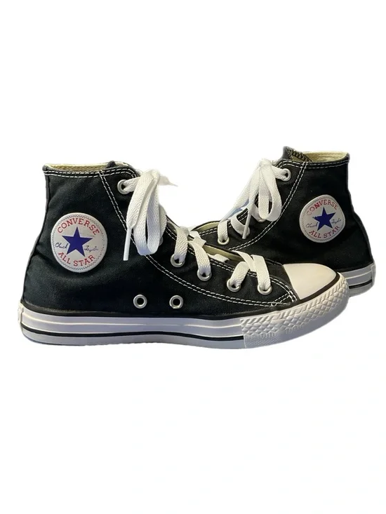 Converse Chuck Taylor All Star Youth 2 Black Hi Top Sneaks Slip on Unisex