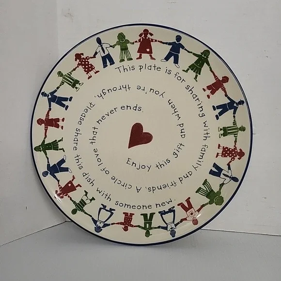 Cracker Barrel USA Susan Winget Design Sharing Family‎ Chop Plate