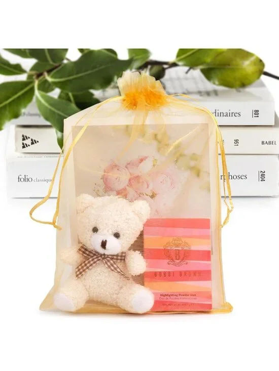 50 Pcs Organza Drawstring Bags 8x12 - Jewelry, Gift, Party Favor, Wedding, Baby