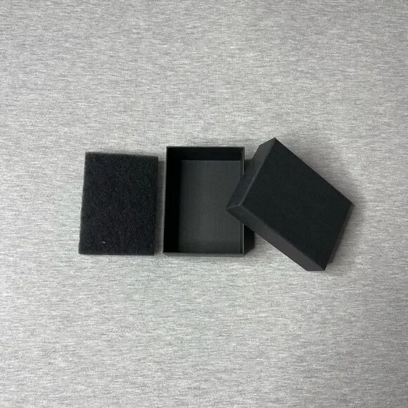 Macy’s Solid Black 5” x 3.5” Jewelry Necklace & Bracelet Gift Box