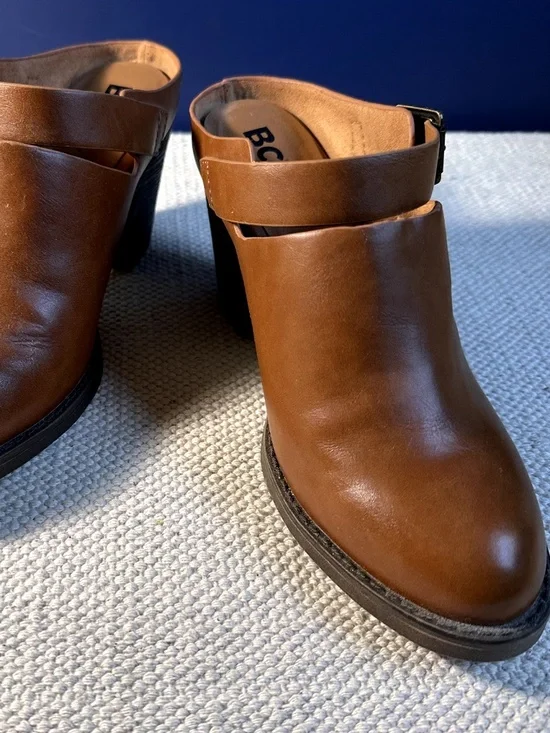 BC Born in California Vegan Heeled Slip-ons with Buckle