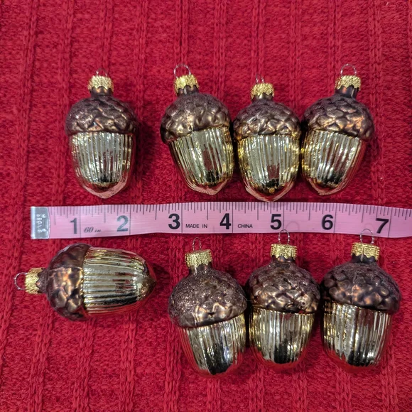 C&B Acorn Ornaments (8)