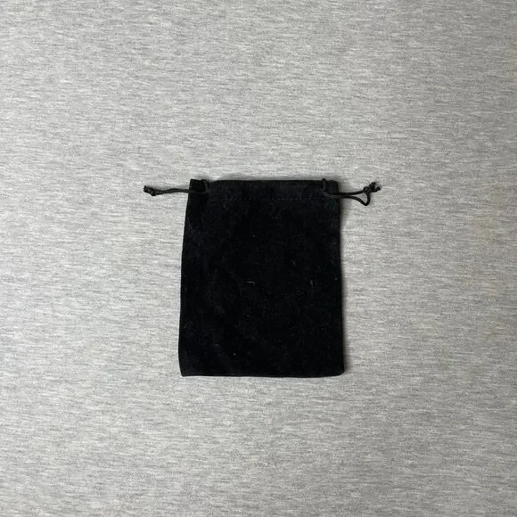Solid Black Velour Gift Dust Bag 4.5” x 5.5”